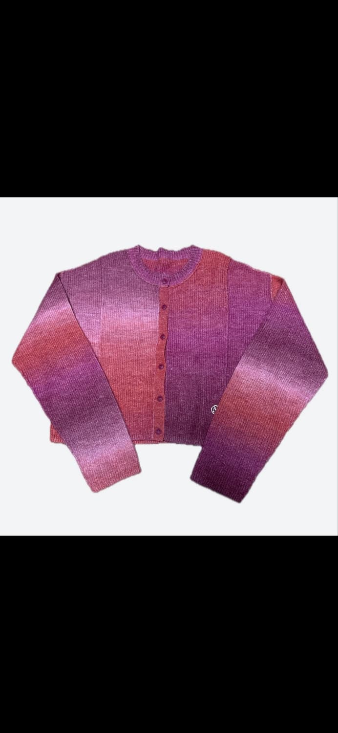 키르시 크롭 그라데이션 니트 가디건 상품이미지5