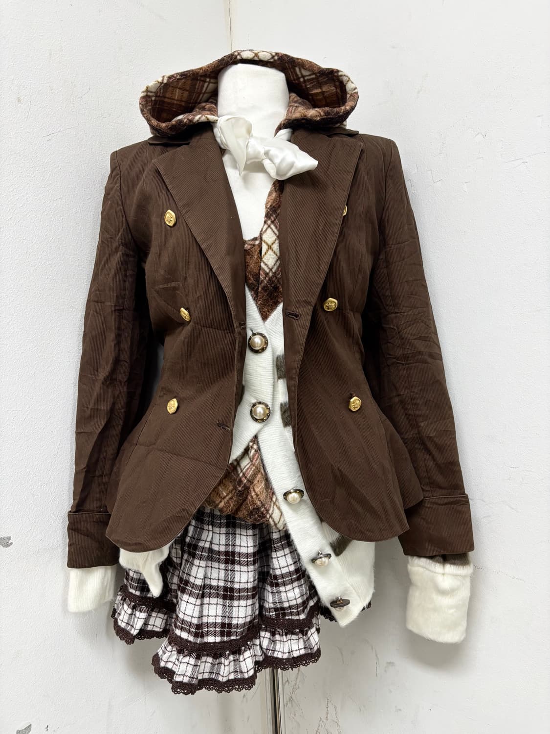  [49AV JUNKO SHIMADA]Brown Gold Button J 상품이미지8