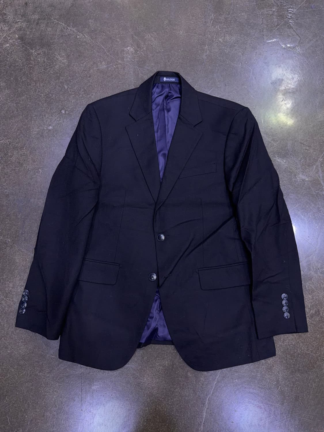 소로지오 심플 싱글버튼 블랙 블레이저 자켓 97 상품이미지1