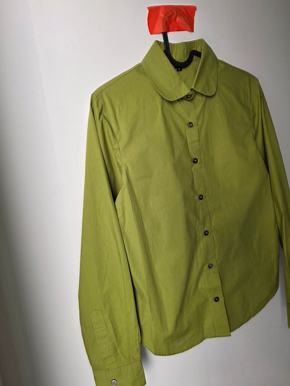 Unknown blue 라운드 카라 셔츠 (말차) 상품이미지4