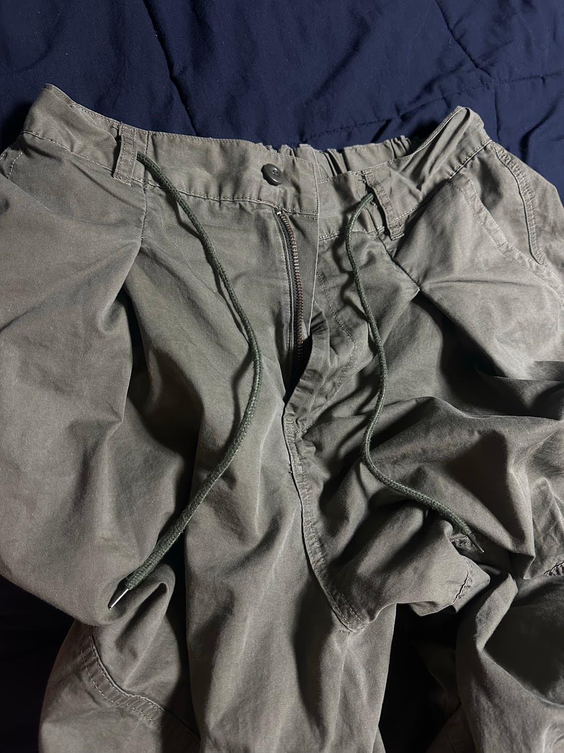 카키색 카고 파라슈트팬츠 L  상품이미지2