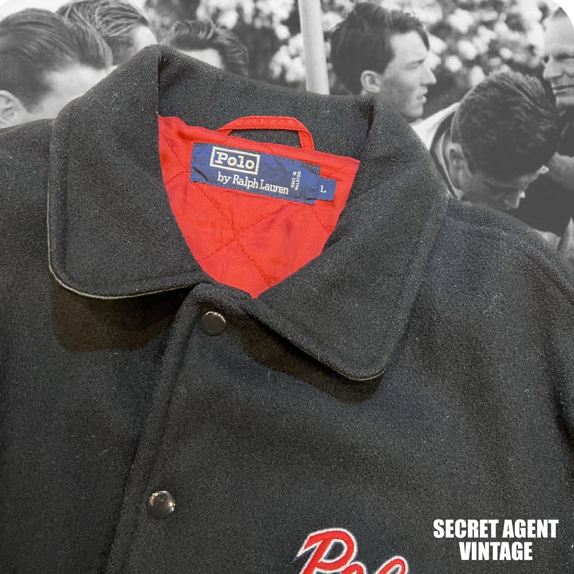 [L]폴로 랄프로렌BASKETBALL레더 암 바시티자켓 상품이미지3