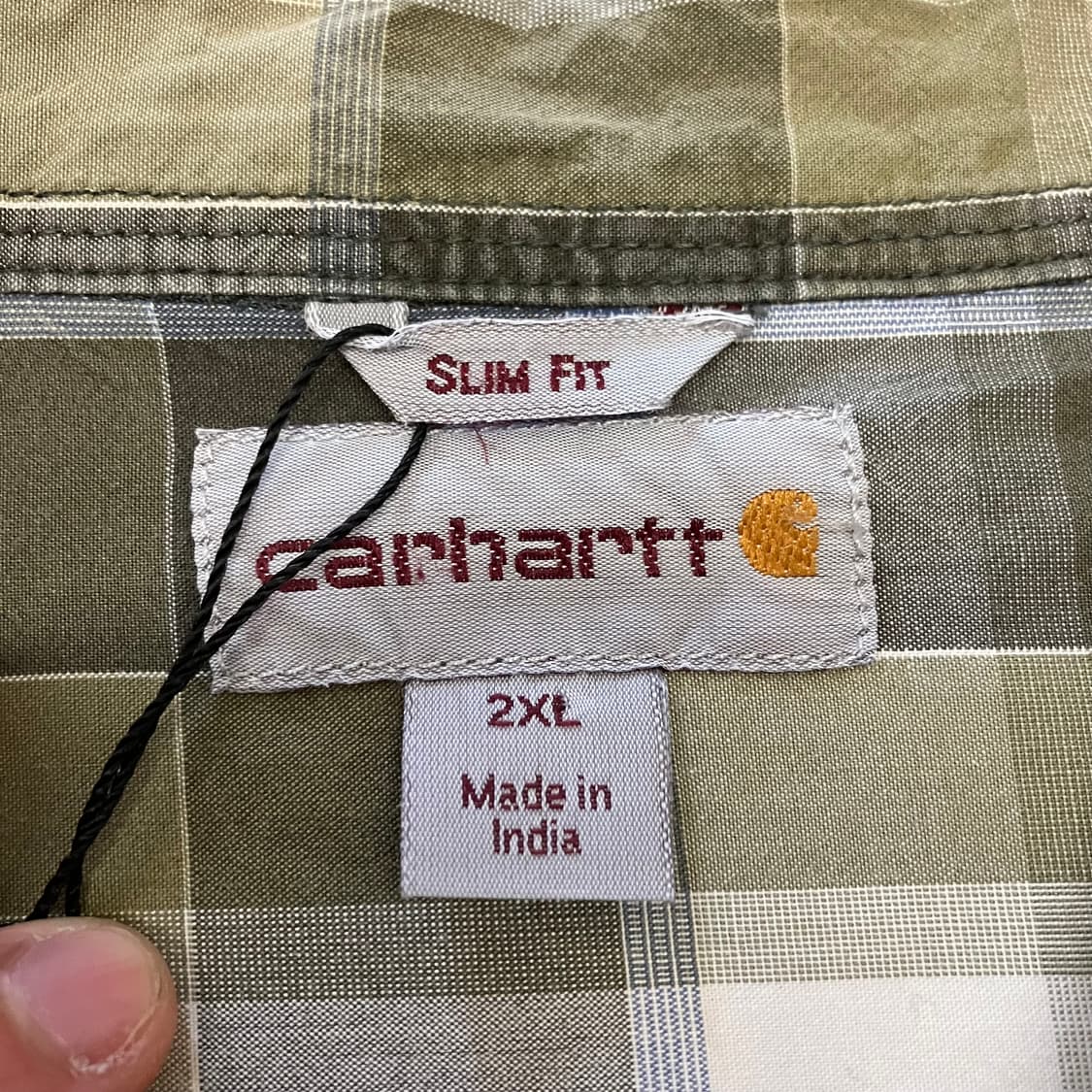 N291 칼하트 체크 반팔셔츠 상품이미지3