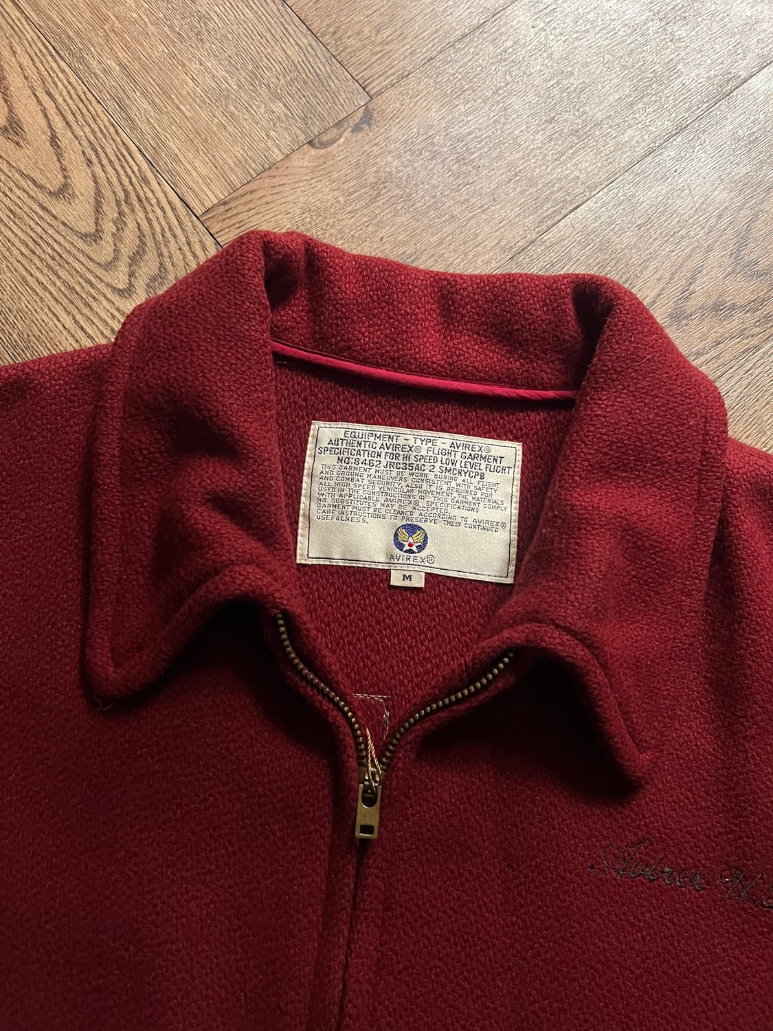 [M]90's AVIREX 아비렉스 FORREST SERVICE 울 자켓 상품이미지3