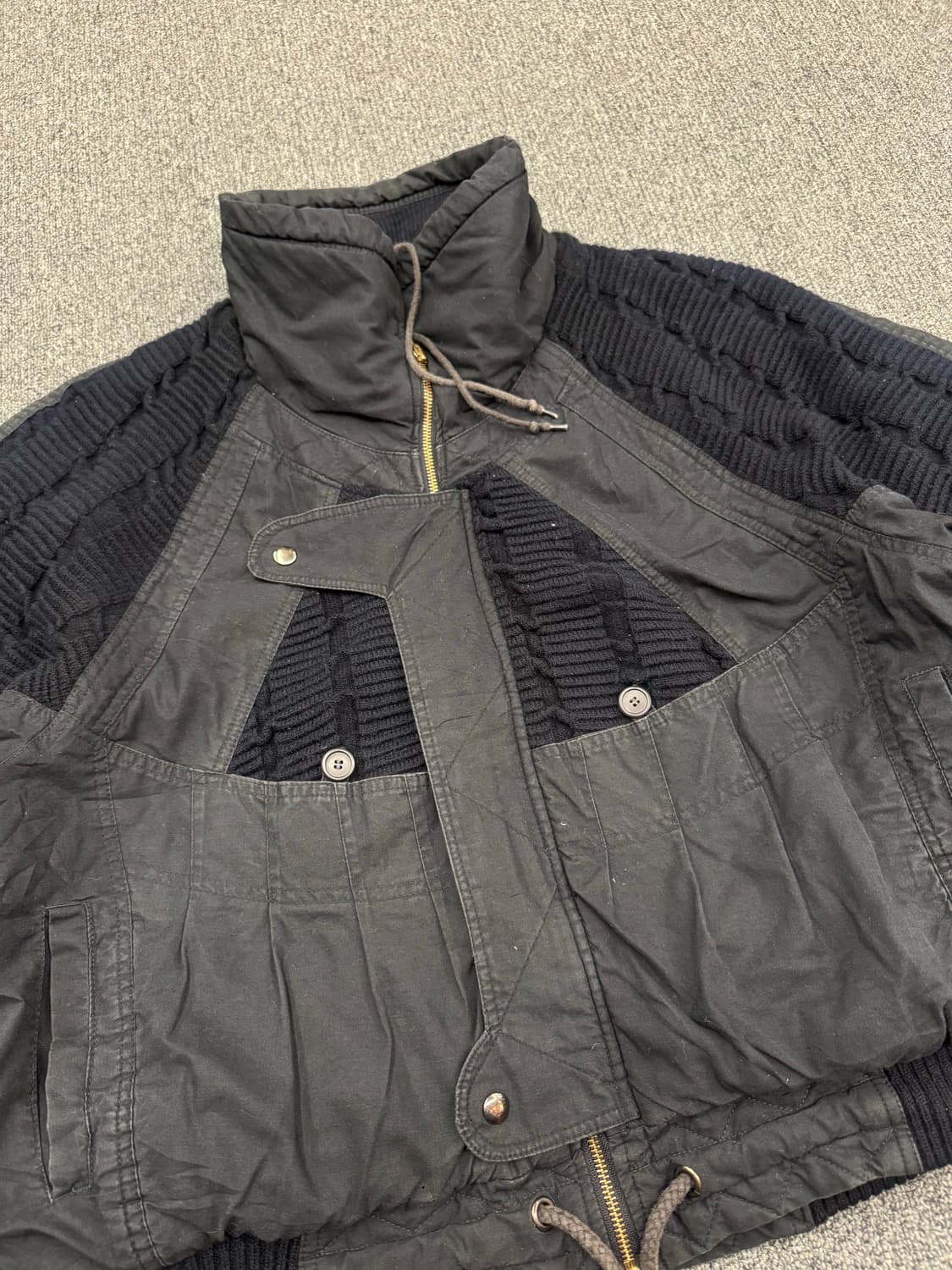 OS)Monte viso 빈티지 니트 봄버자켓 상품이미지6