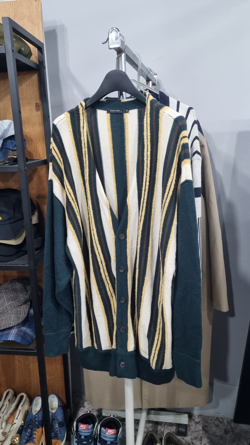 니코앤드 재팬 모혼방 무늬 가디건 m(국내 105적당) 상태좋음 상품이미지1