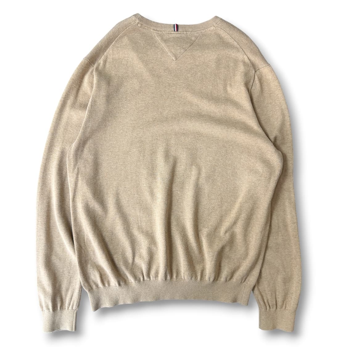 타미힐피거 베이지 H로고 포인트 니트 XL 28 상품이미지2