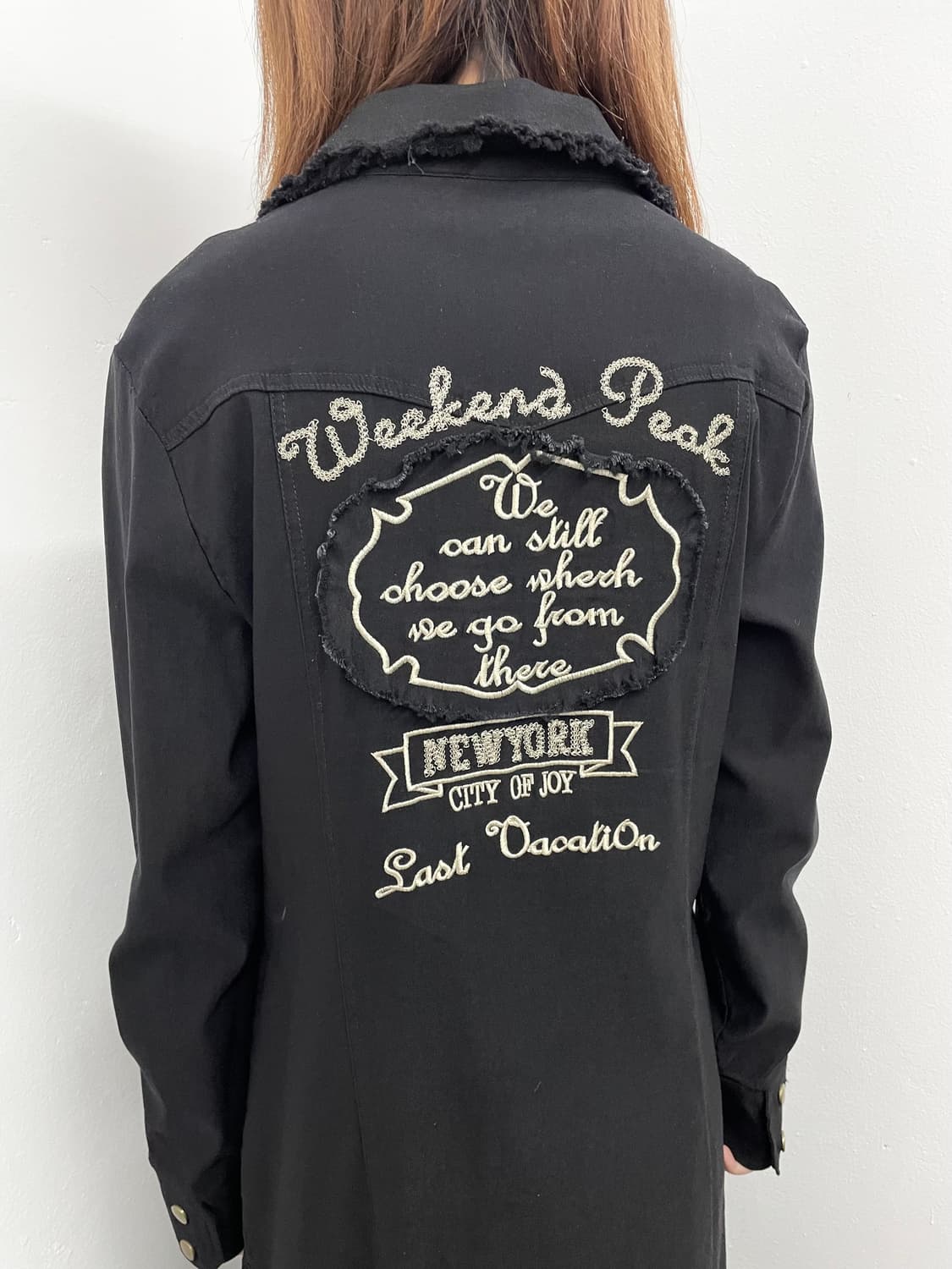 펑크 자수 패치 원피스 상품이미지3