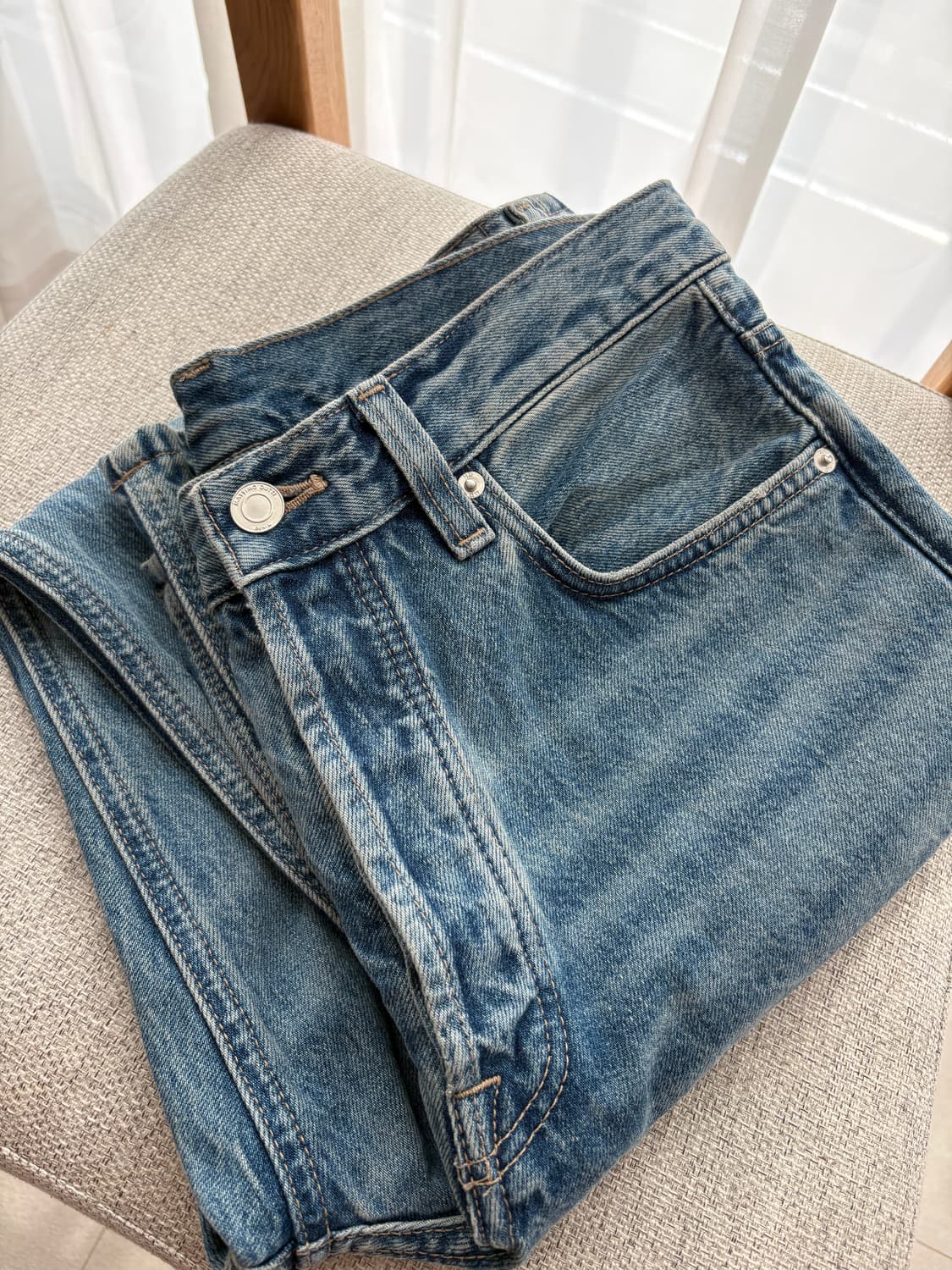 Massimo Dutti 남성 워싱 데님 상품이미지8