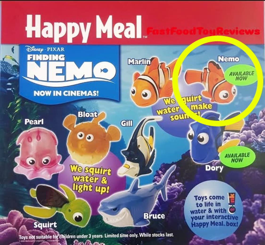 해피밀 빈티지 맥토이 미개봉 니모 니모를 찾아서 빈티지토이 상품이미지3