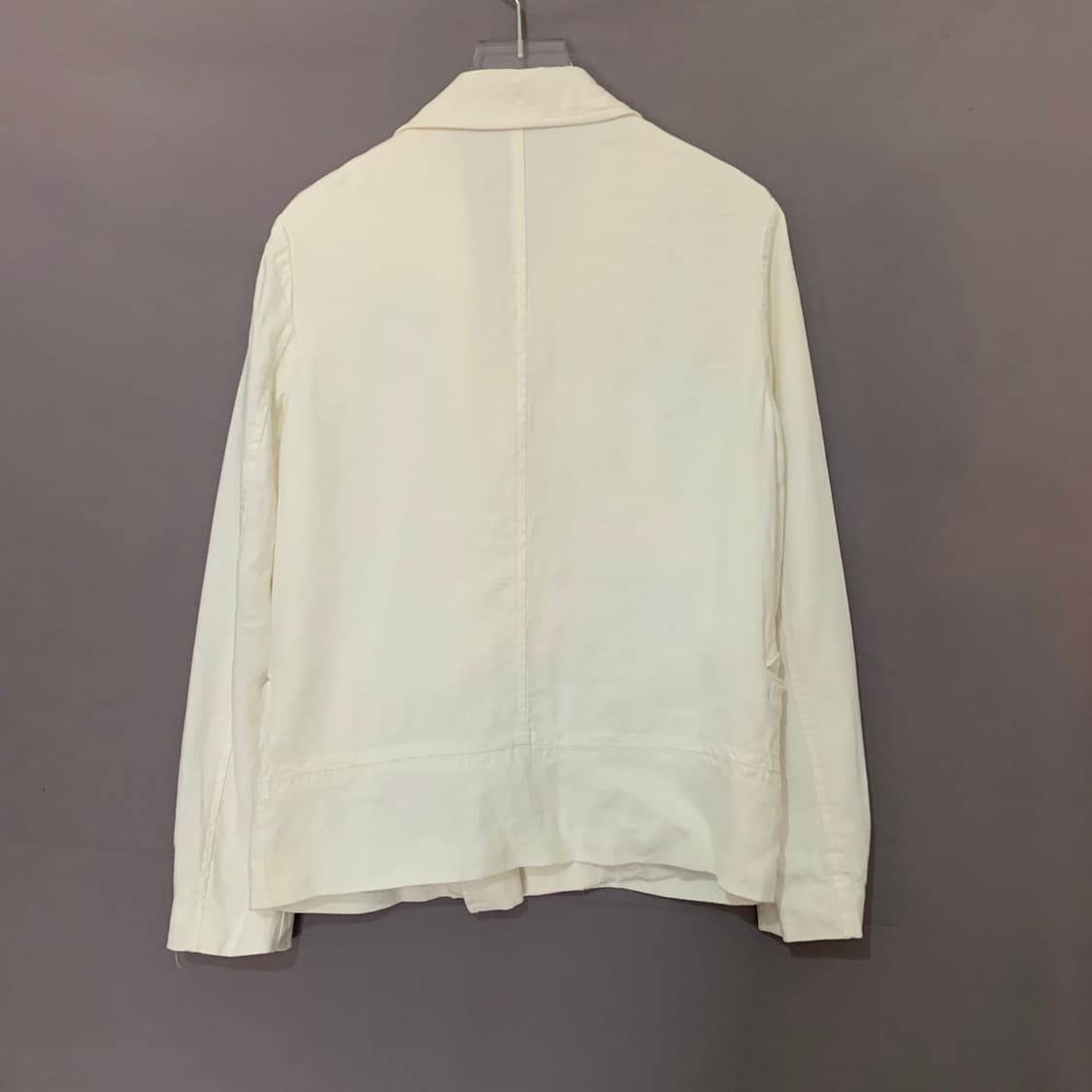 43 SANDRO 산드로 화이트 린넨 라이더 자켓 상품이미지3