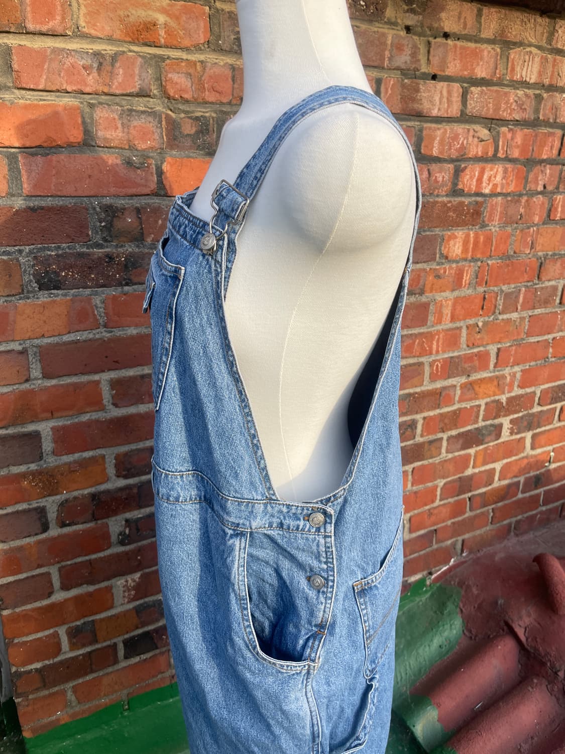 하프 청 멜빵 점프수트 상품이미지2