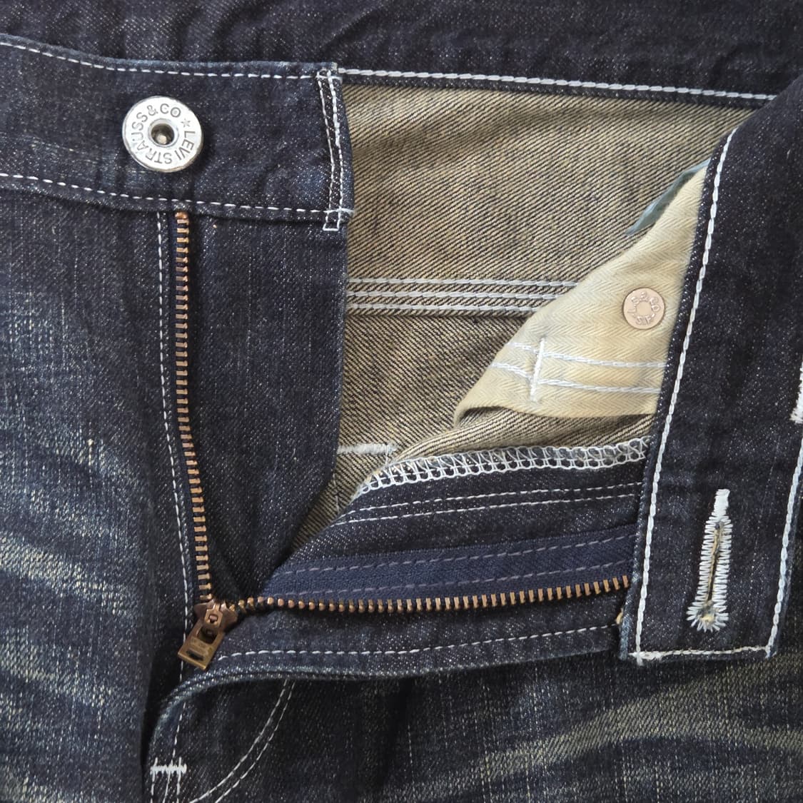 리바이스 504 진청 데님팬츠 32/32 상품이미지5