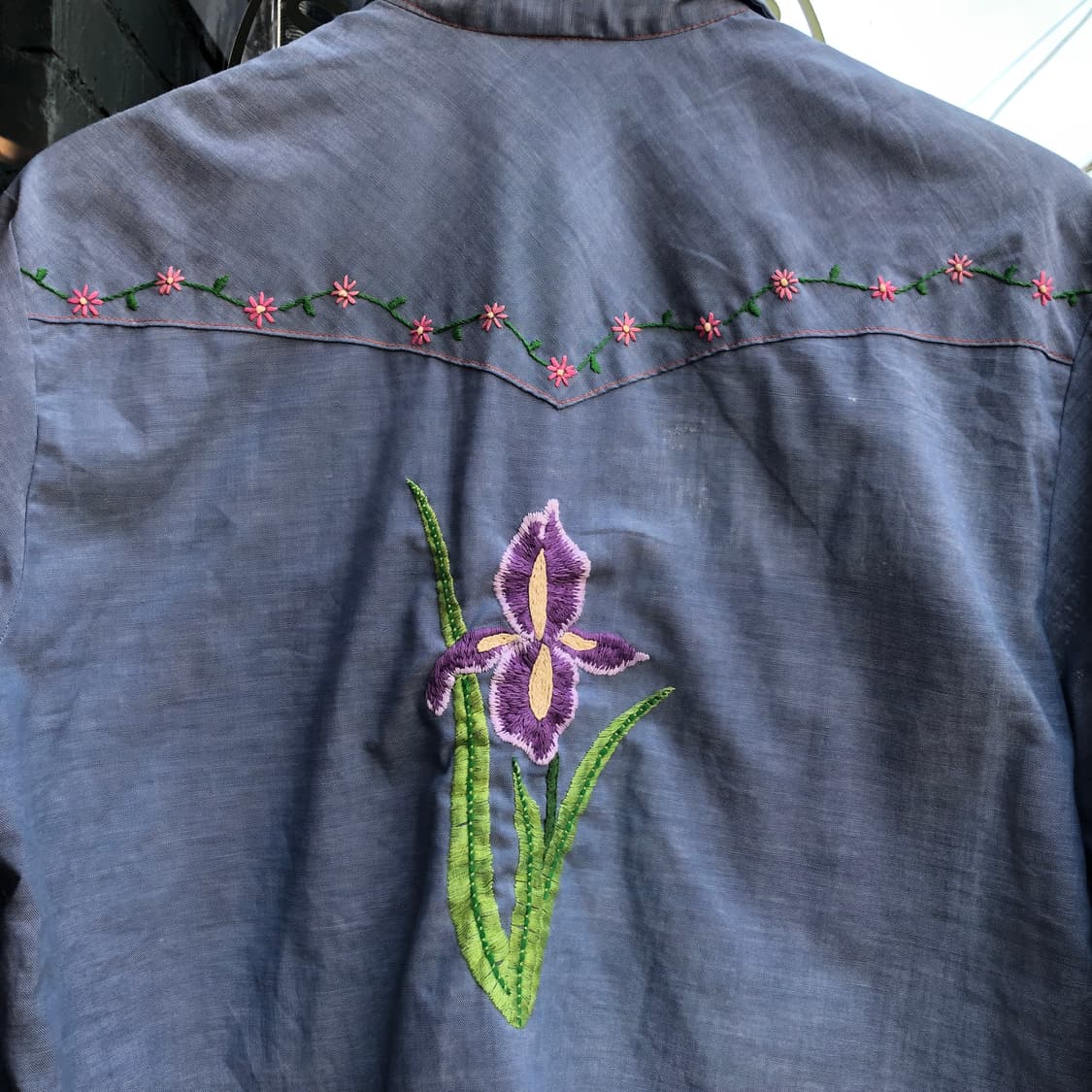 70s Bigmac chambray shirt-M 상품이미지6