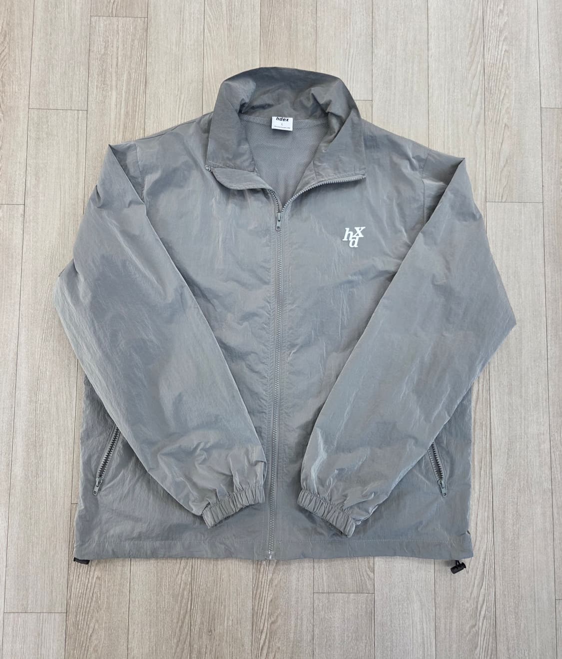 에이치덱스 hdex 하덱스 메탈 나일론 윈드브레이커 바람막이 그레이 L 상품이미지1