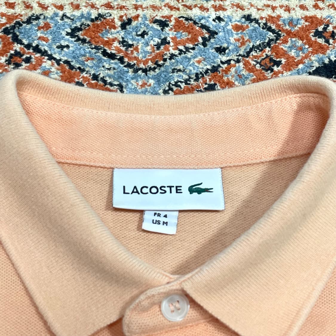 라코스테 피치 반팔 카라티셔츠 남성M 상품이미지3