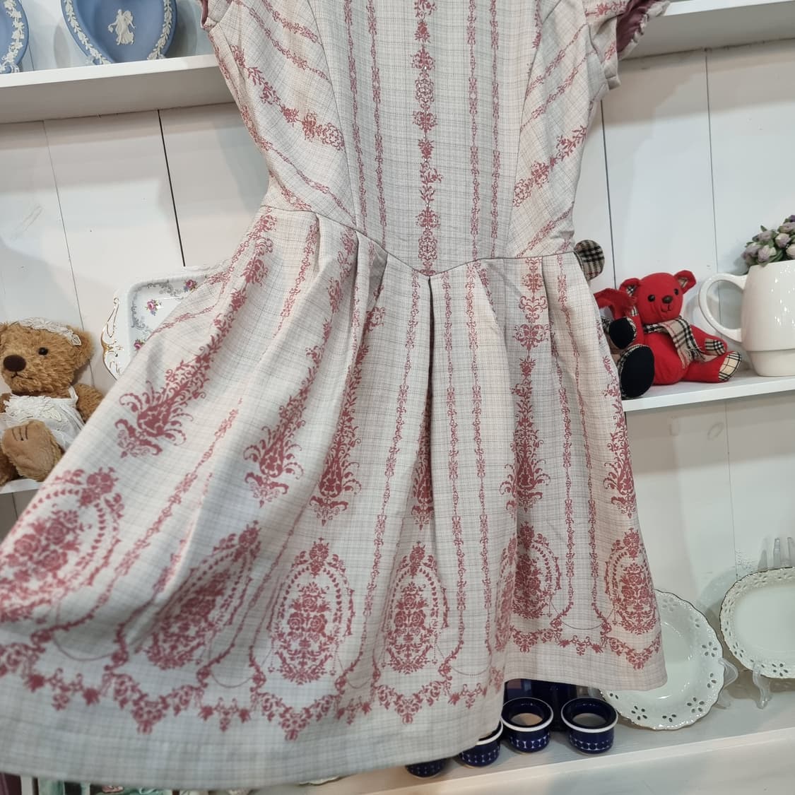 시크릿 허니(Secret Honey) 로맨틱 자카드 원피스 상품이미지5