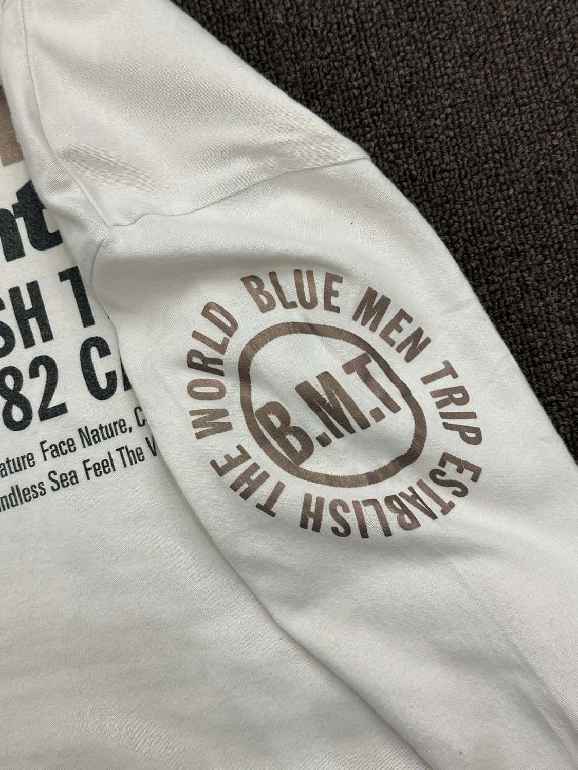 M)Japanese vintage 여성 프린팅 화이트 롱슬리브 상품이미지6