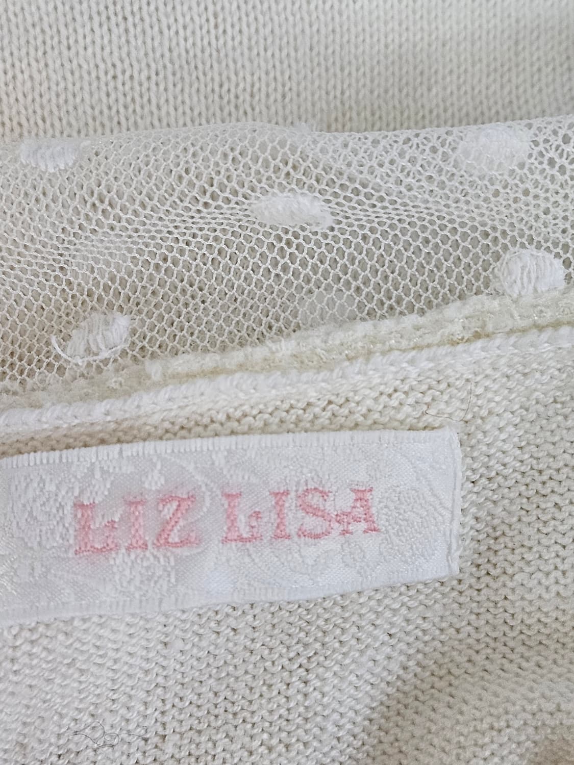 리즈리사(LIZ LISA) 도트시스루 가디건 상품이미지7