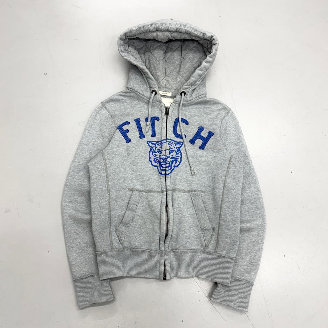 아베크롬비 Y2K 아치로고 후드집업 그레이 상품이미지2