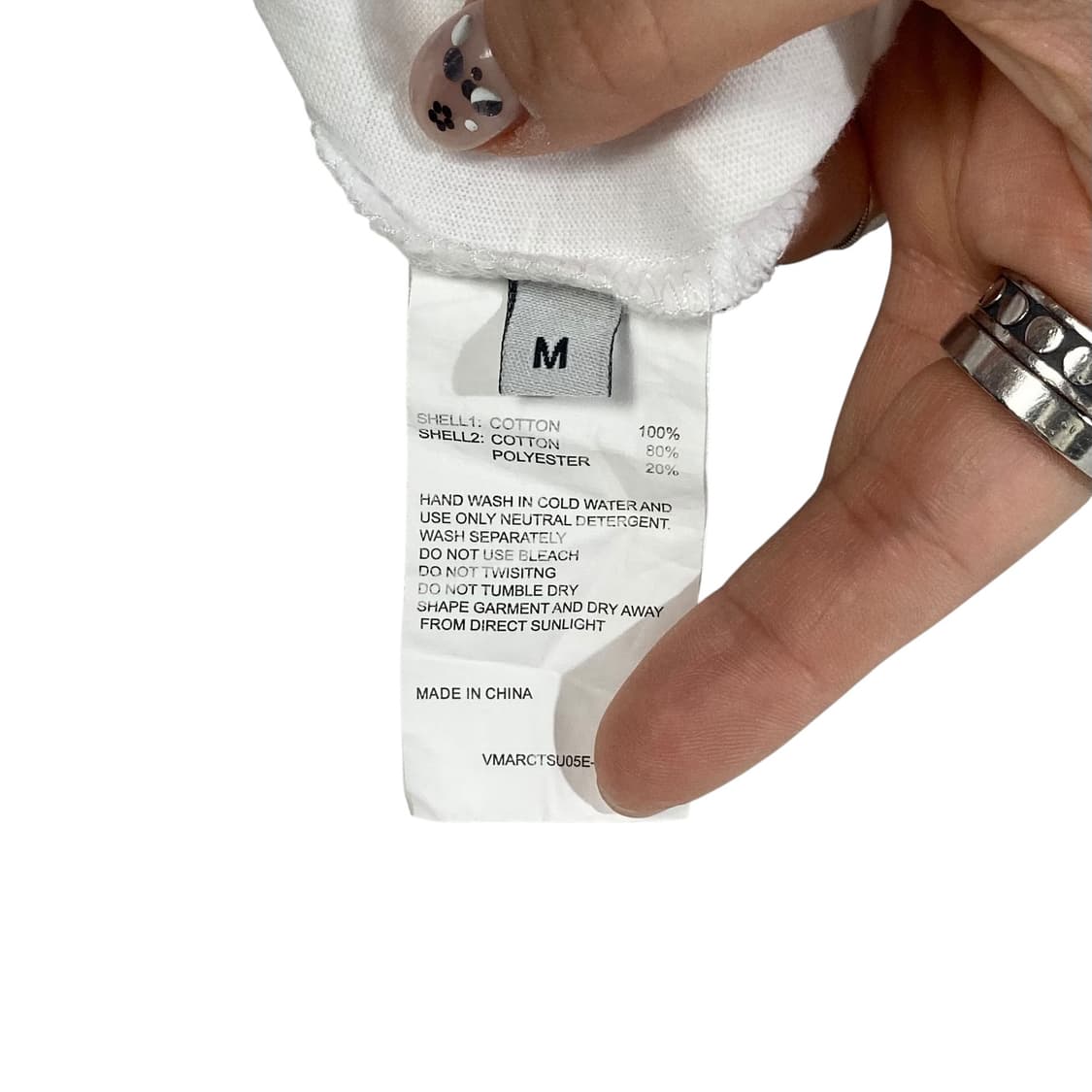 비바스튜디오 프린팅 화이트 반팔 상품이미지4