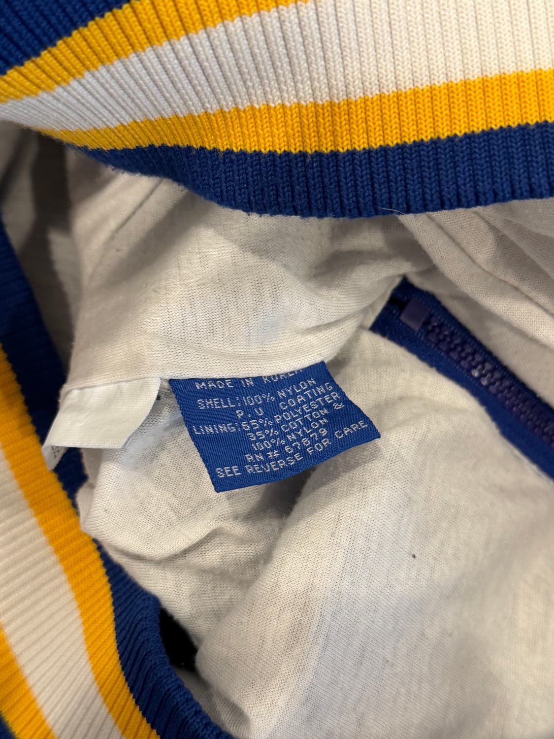 90s Starter 스타터 Pro Line NFL LA램스 나일론 웜업 상품이미지10