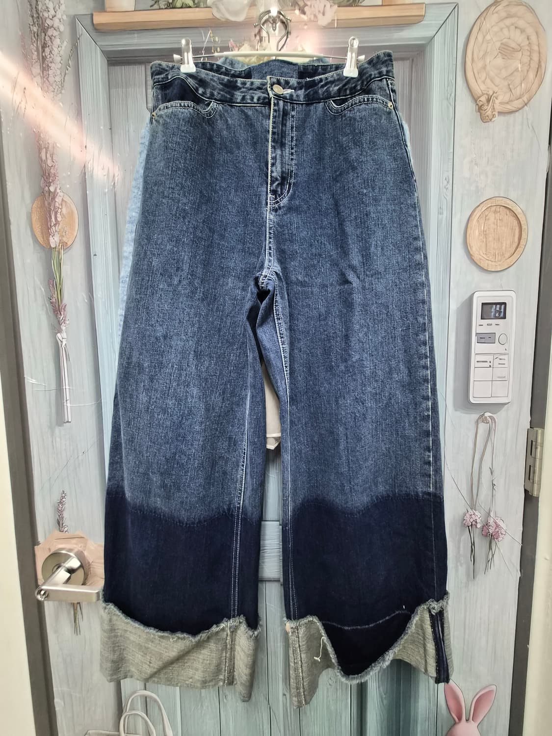 .앤더슨벨 언발컷 가디건. 디자이너 와이드데님 상품이미지7