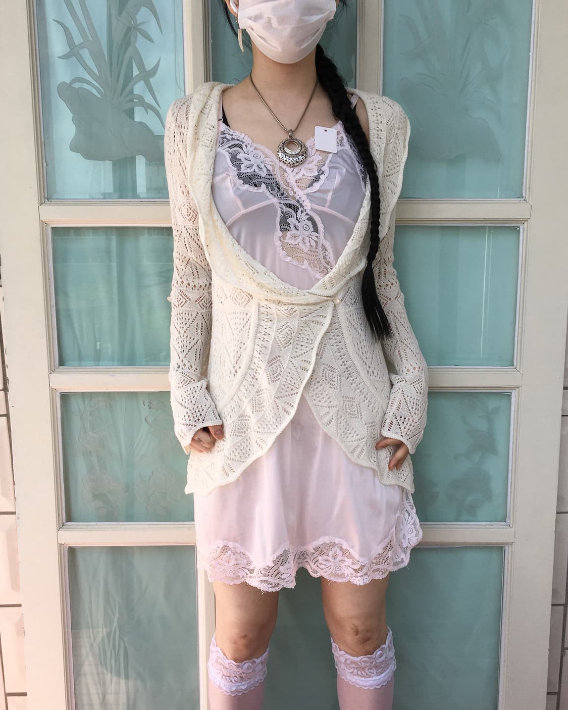 Lace point slip onepiece 상품이미지6