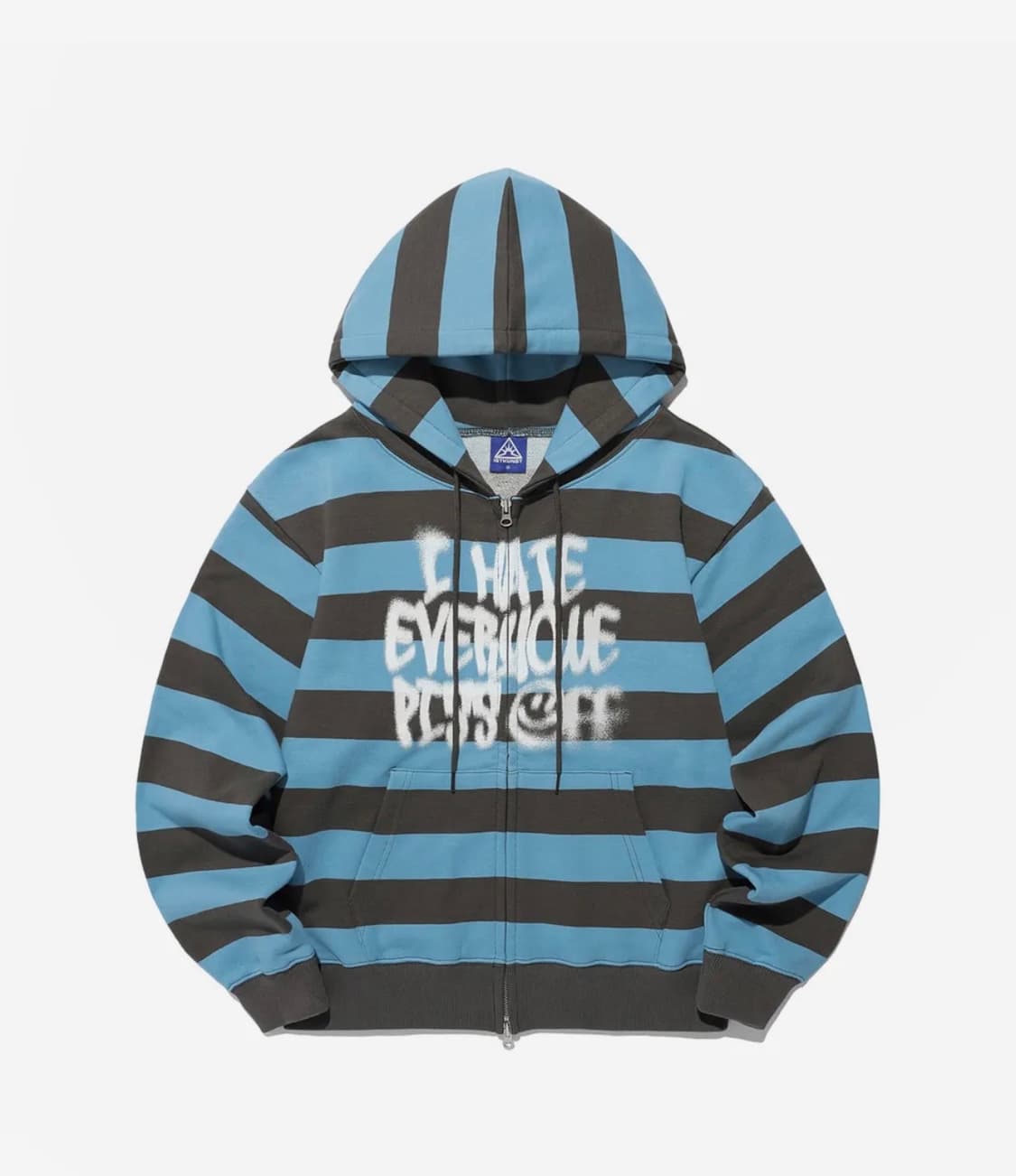 이스트쿤스트 PISS OFF ST HOOD ZIP UP_BLUE 상품이미지1