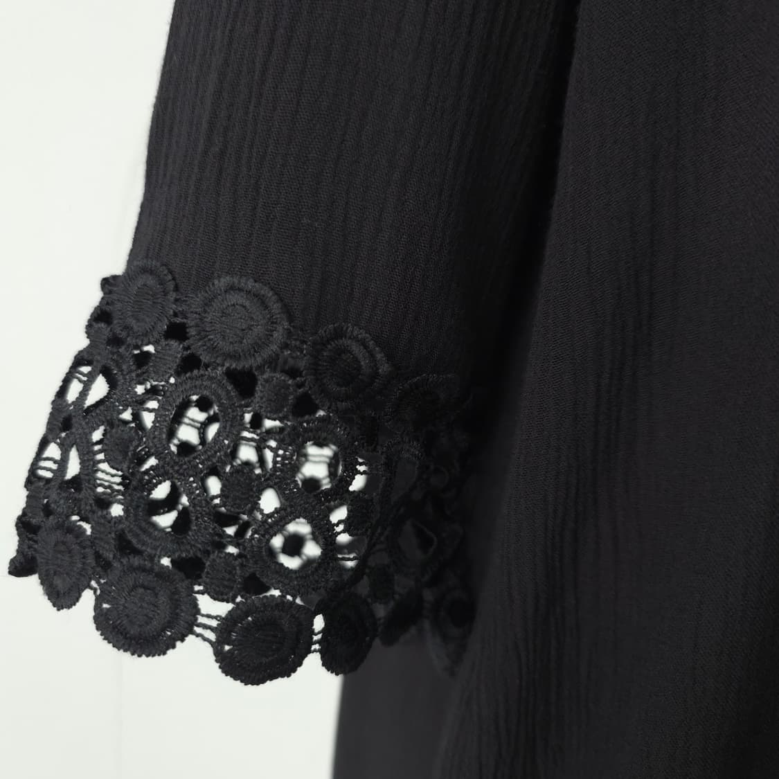 ACX 블랙 레이스 브이넥 미니원피스 상품이미지7