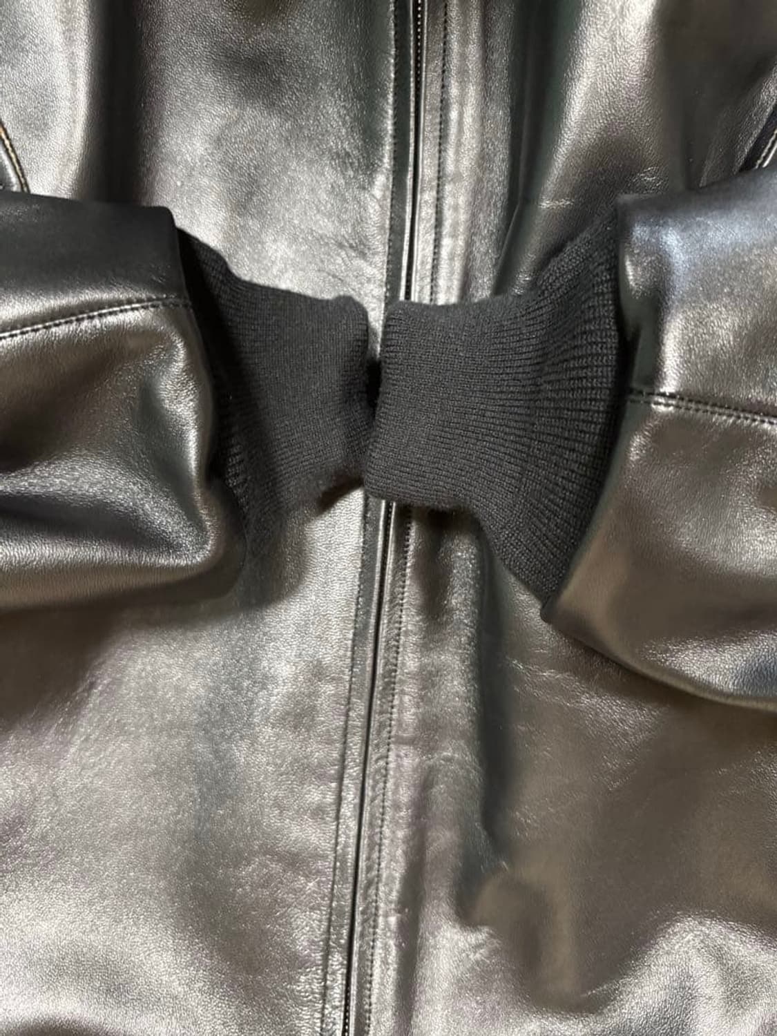 23aw Leather Harrington Jacket 상품이미지5