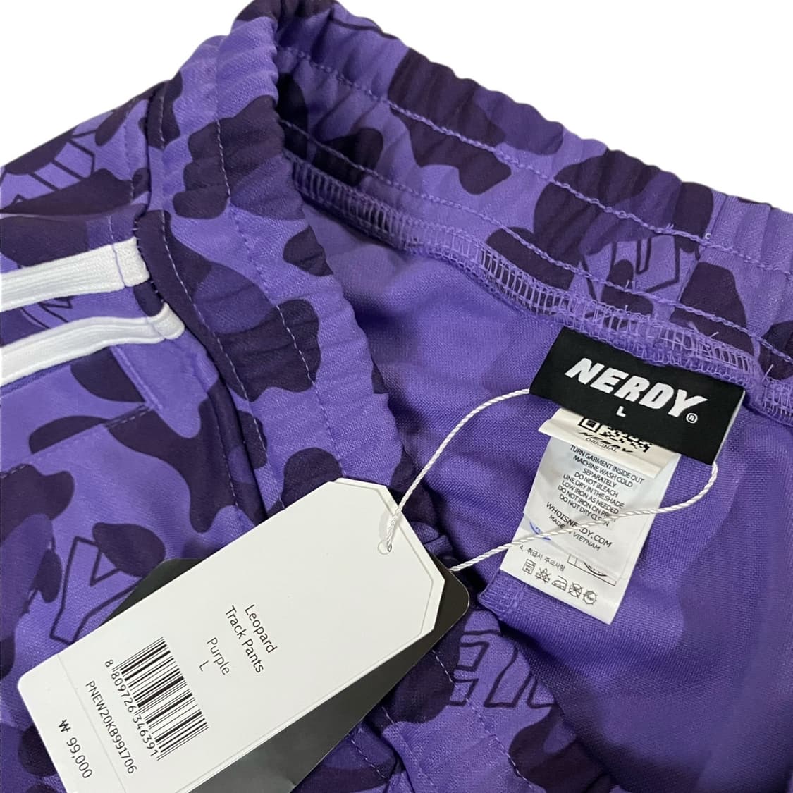 nerdy 널디 레오파드 패턴 트레이닝 팬츠 L 상품이미지1