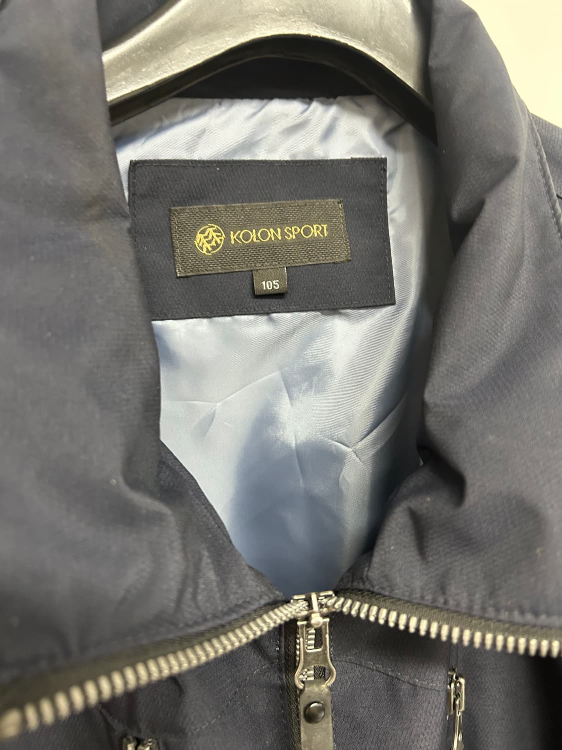 코오롱스포츠 남성 바람막이 105 네이비 상품이미지3