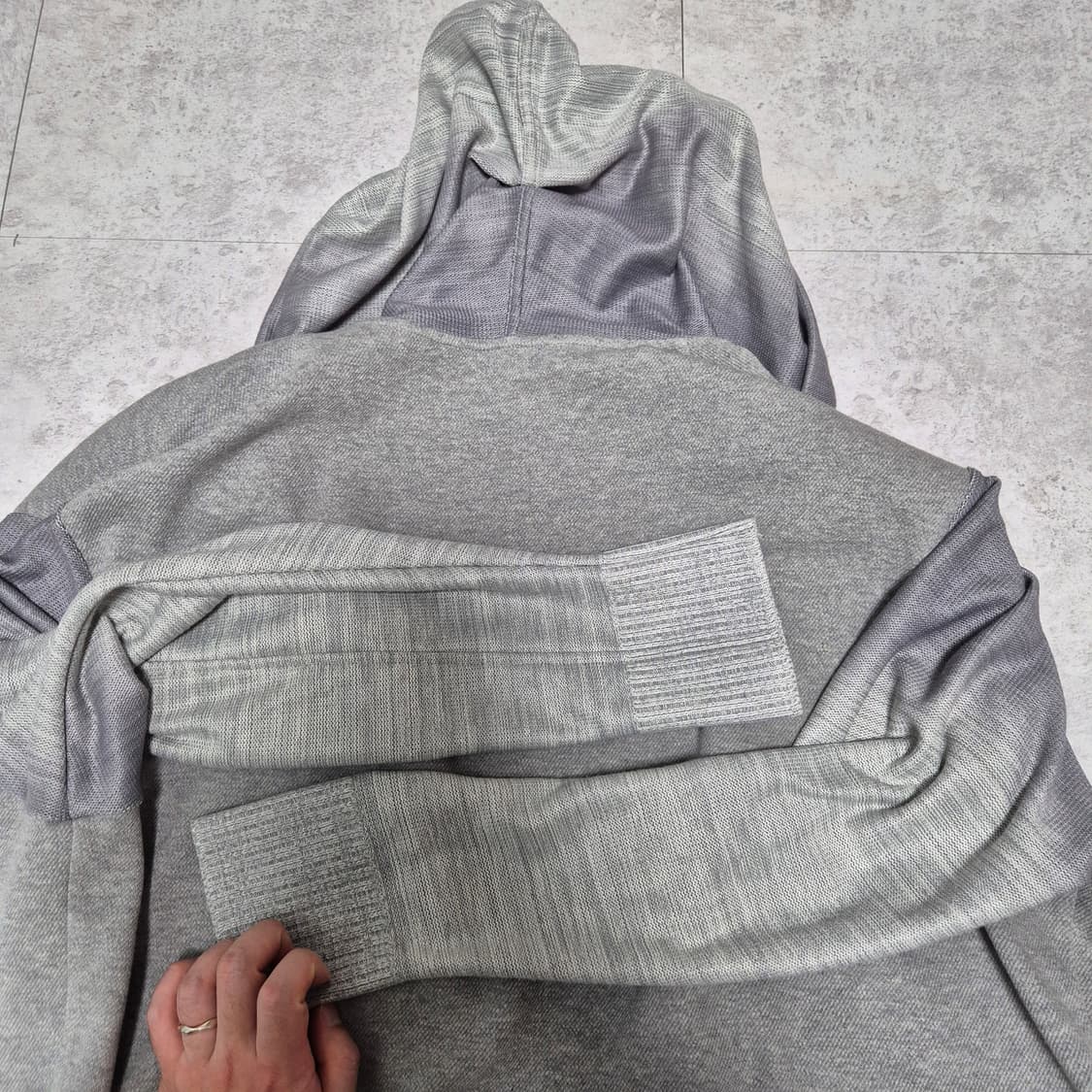 시스템 옴므  후드 집업 실제 착용샷(실물깡패) 상품이미지10