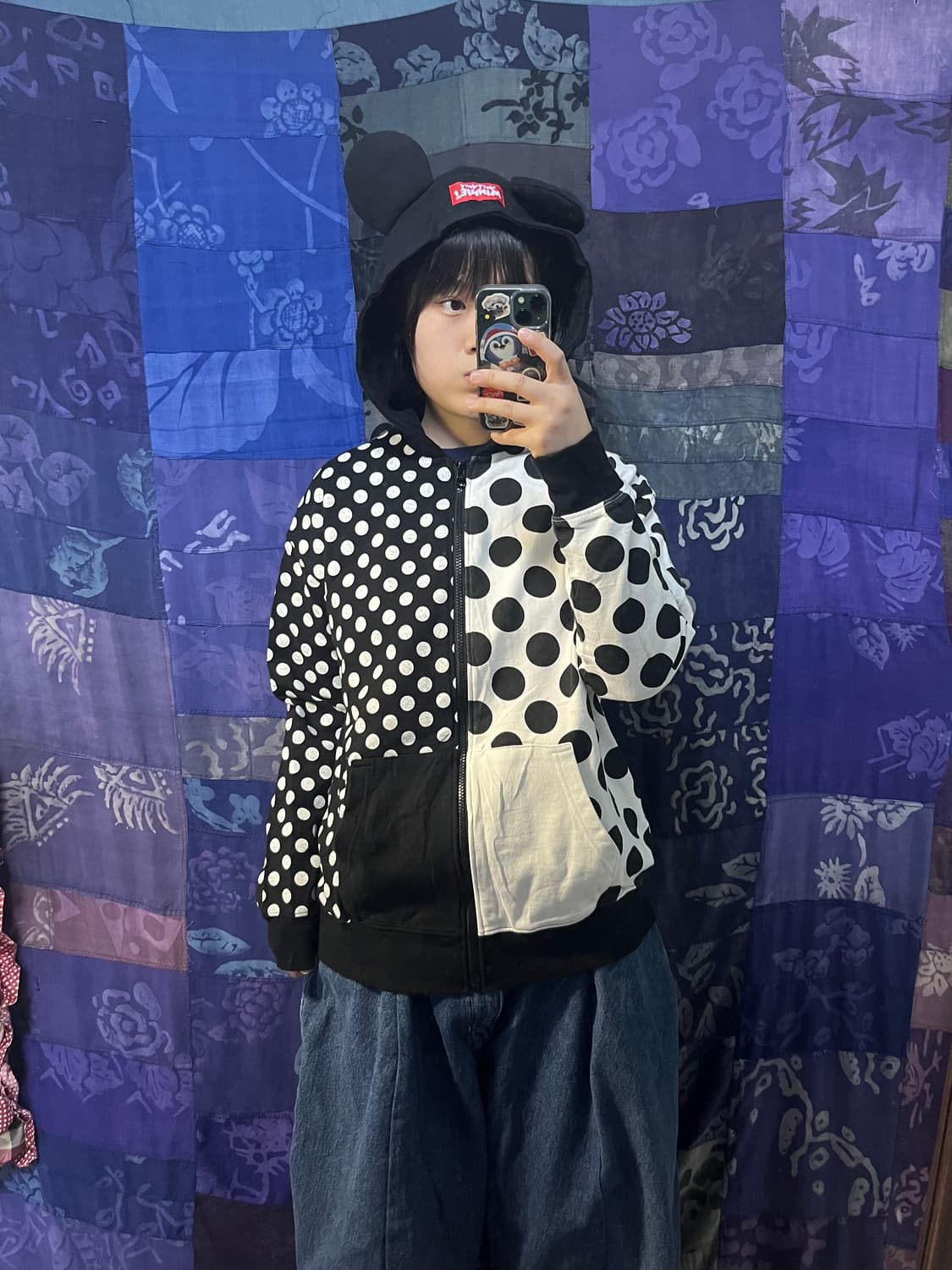 Disney 디즈니 미니마우스 도트 후드집업 상품이미지1