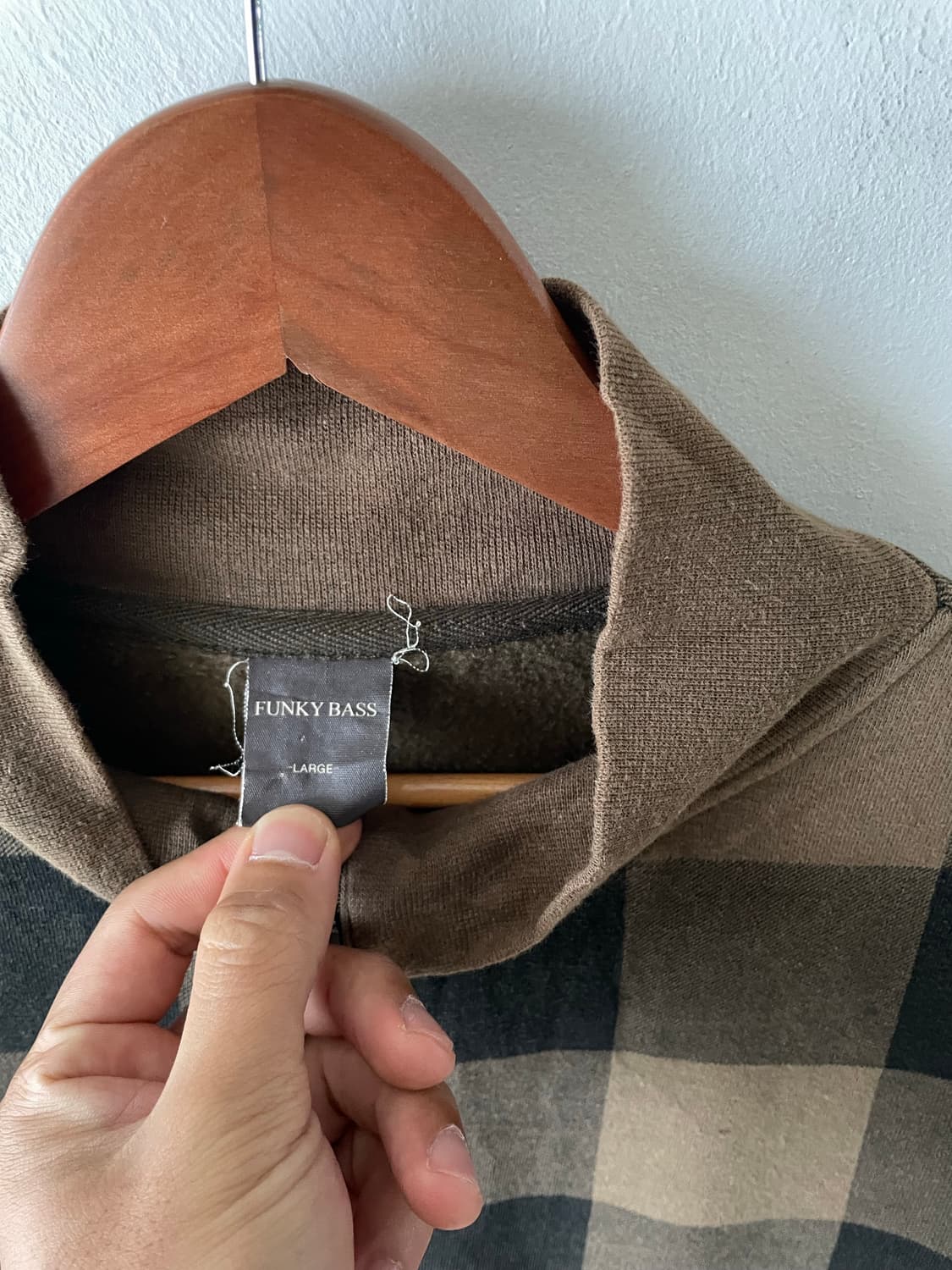 JPN Vintage Funky Bass Check Zip 상품이미지4