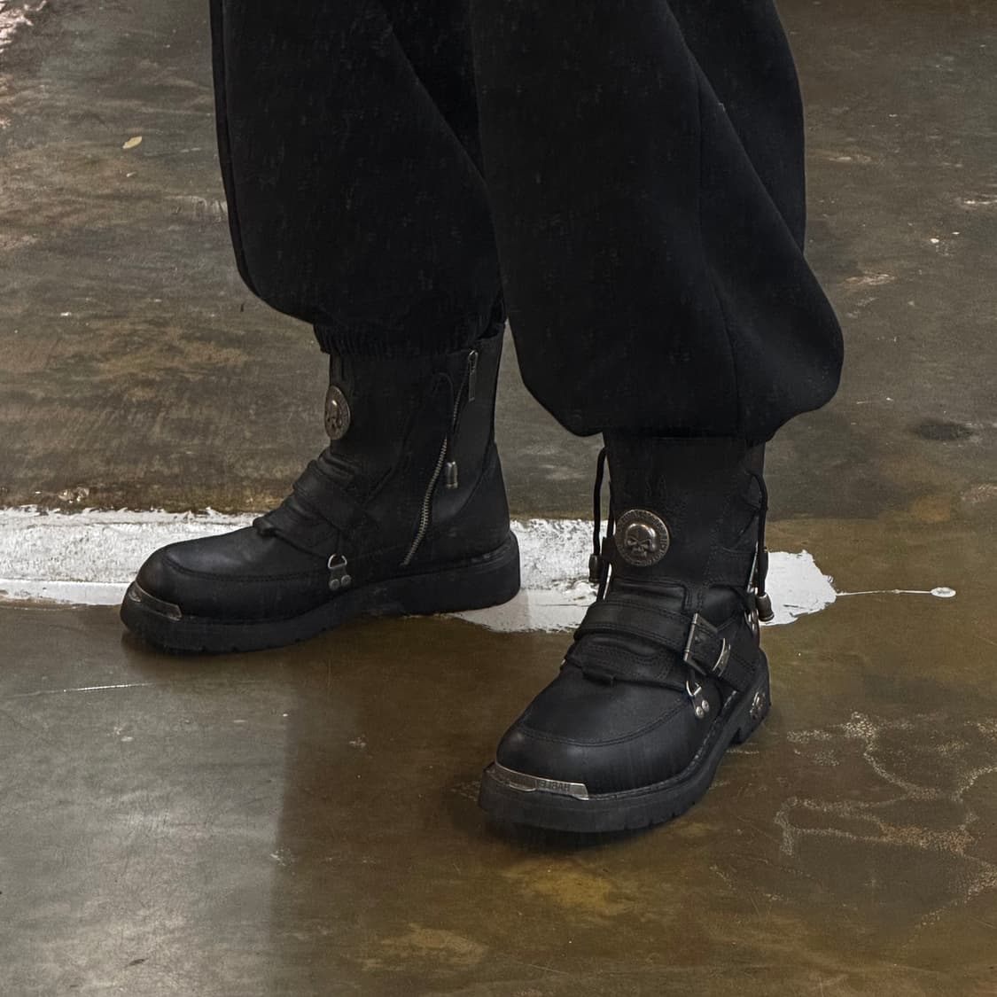 할리데이비슨 버클 스트랩 펑크 부츠 (280) 상품이미지8