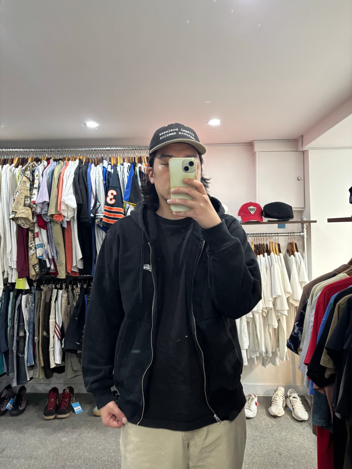 스투시 스톡로고 후드집업 상품이미지7