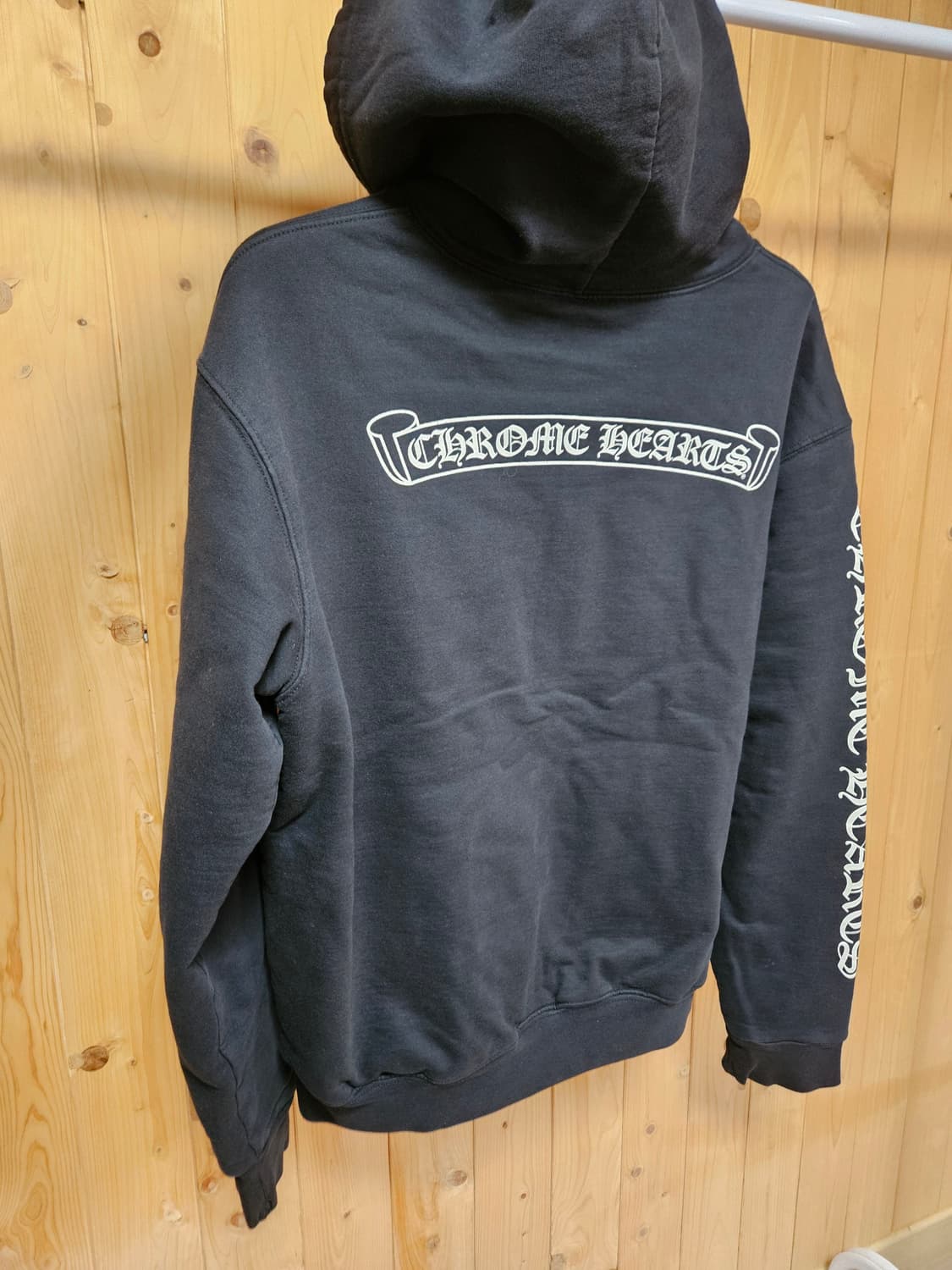 [M] 크롬하츠 헤비웨이트 스크롤라벨 후드집업 상품이미지2