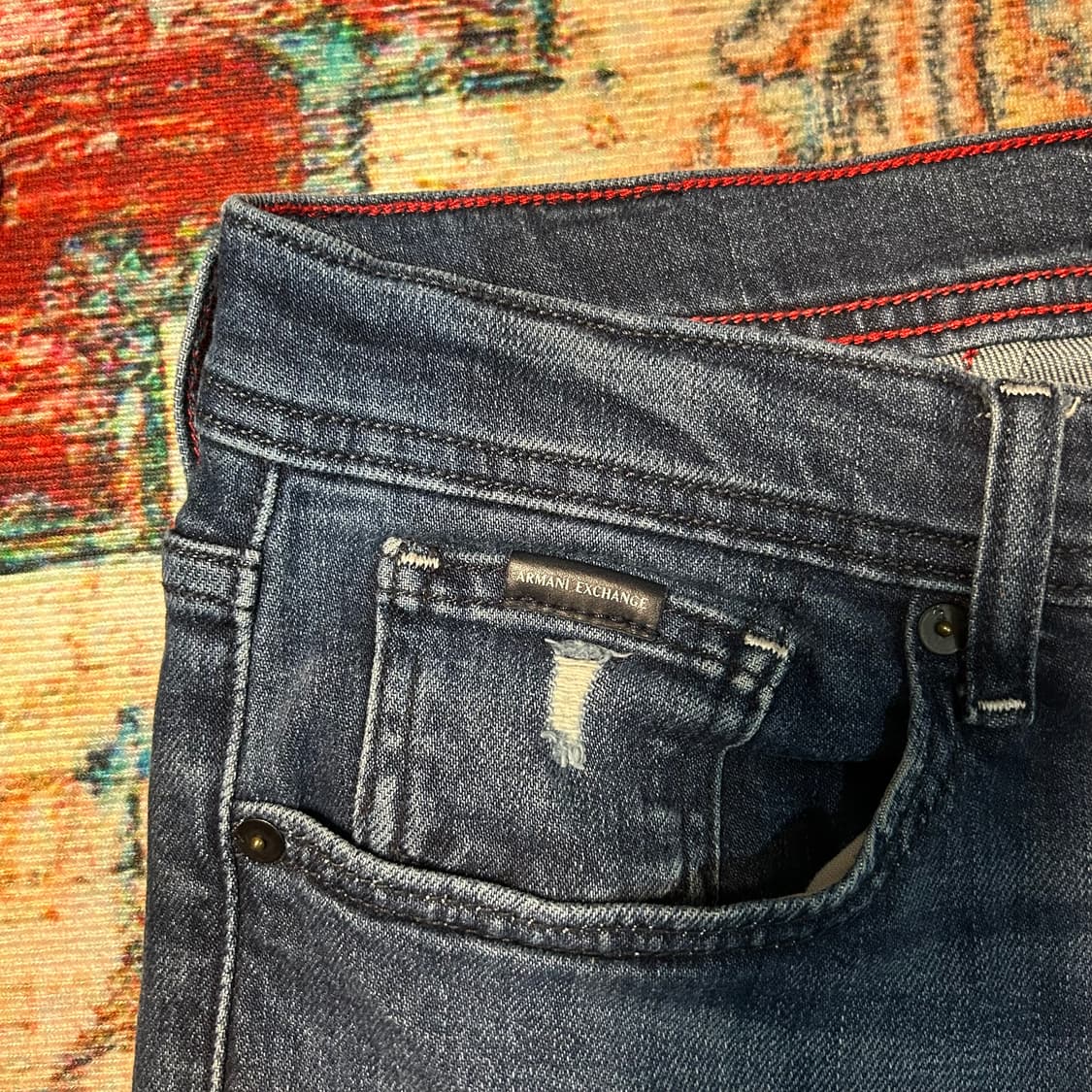 [31] 아르마니 익스체인지 슬림핏 데님 팬츠 상품이미지3