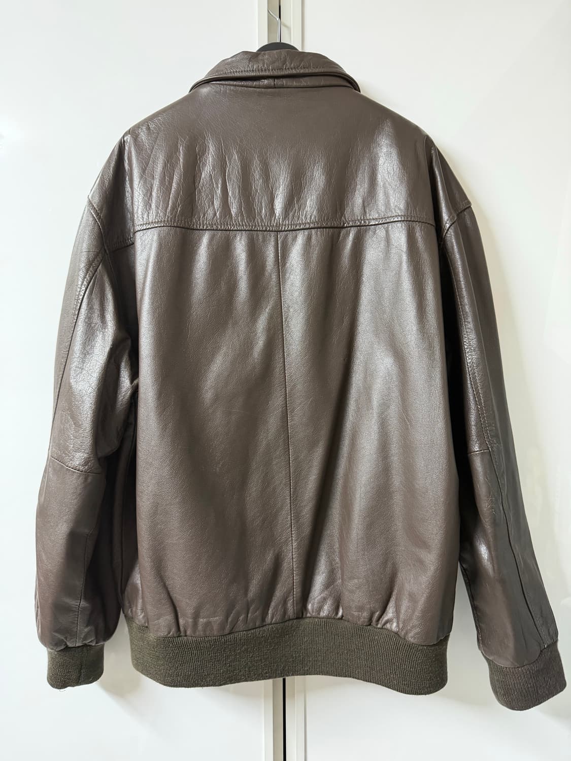 빈티지 브라운 가죽자켓 상품이미지2