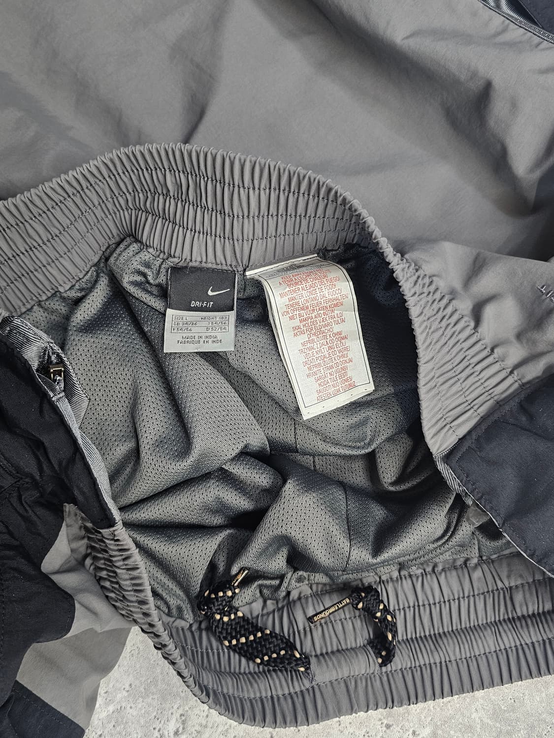 대장 나이키 그레이x블랙 트랙팬츠 바람막이 와이드 바지 상품이미지7