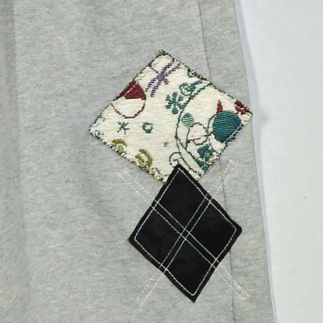 OPEN YY 오픈와이와이 아가일 패치 기모 라운지 팬츠 M 상품이미지5