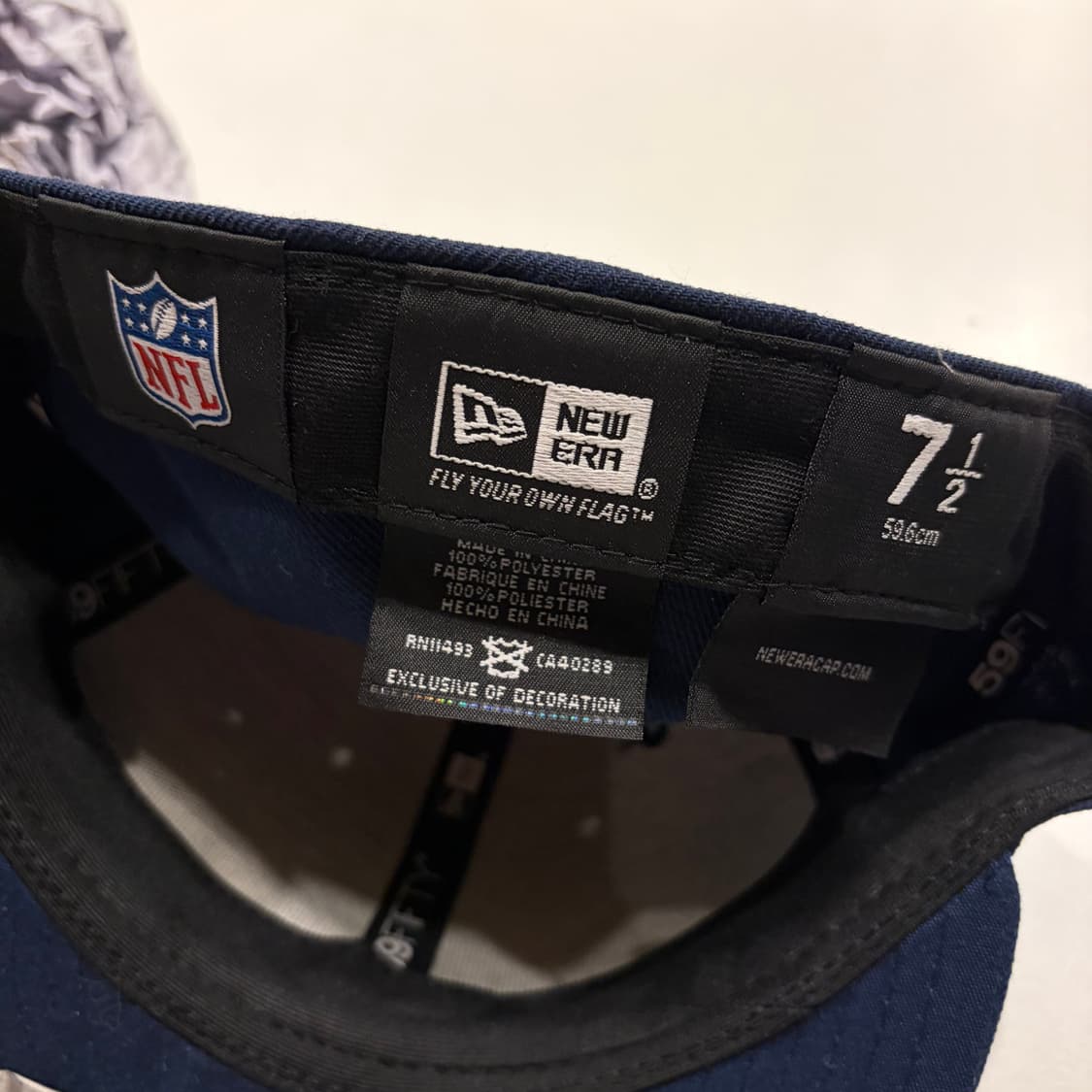 뉴에라 NFL 카우보이스 59FIFTY 네이비 7 1/2 상품이미지5