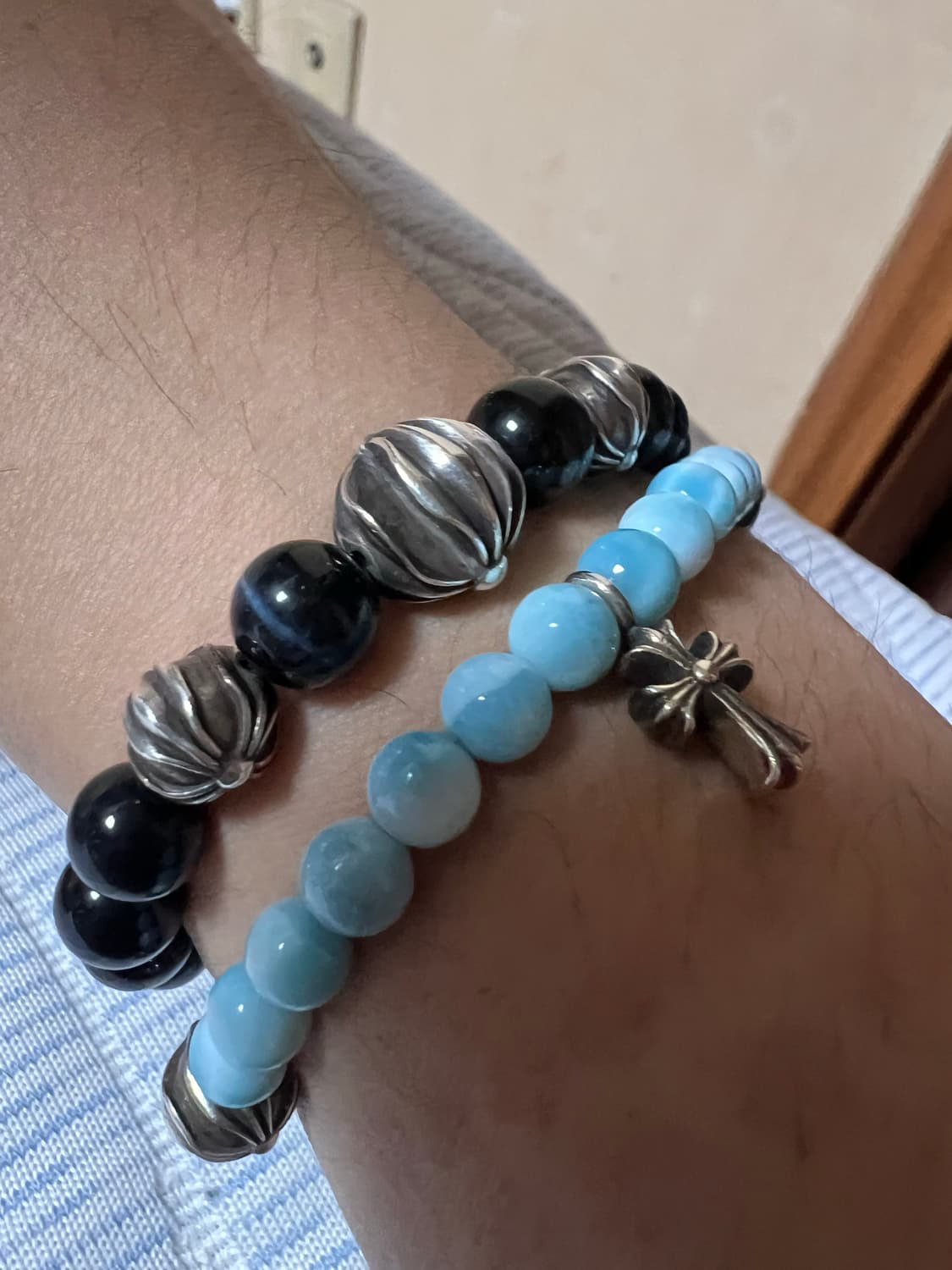 크롬하츠 비즈팔찌 8mm 비즈13 상품이미지1