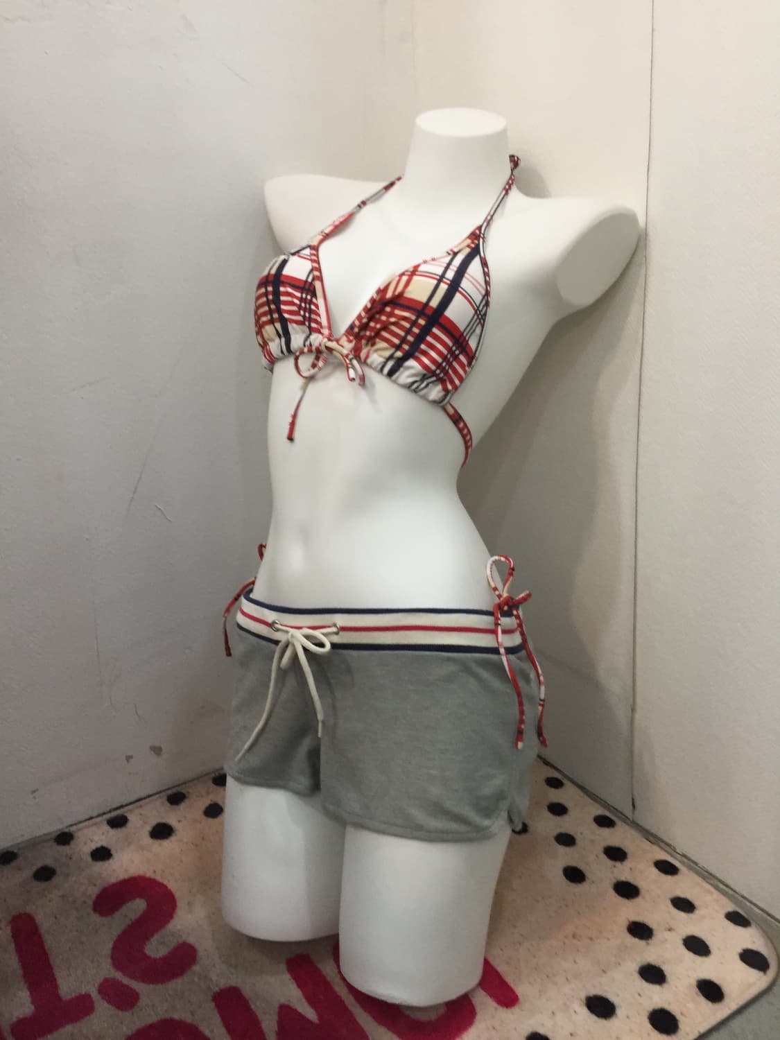 타미걸 체크 갸루 비키니 상품이미지8