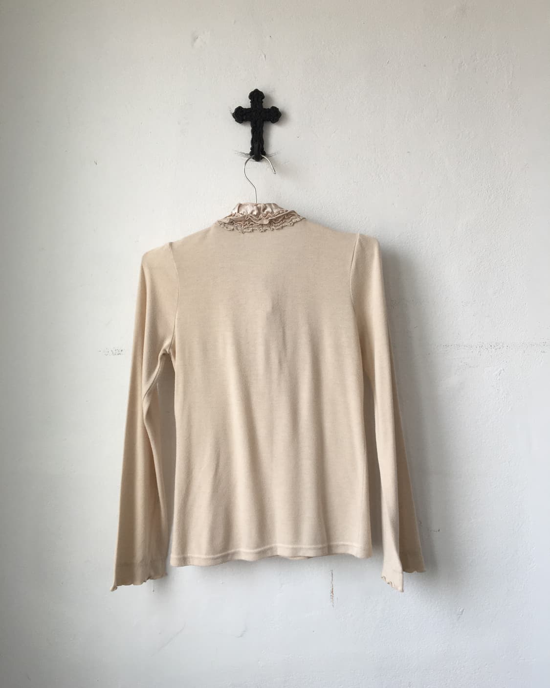 Axes femme frill high neck sleeve 상품이미지3
