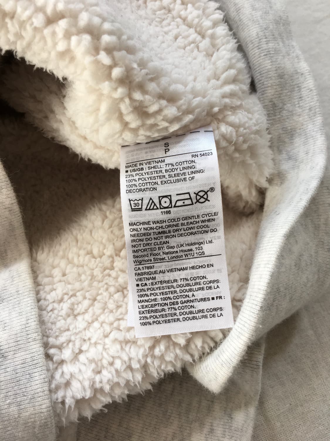 갭 쉐르파 후드집업 상품이미지6