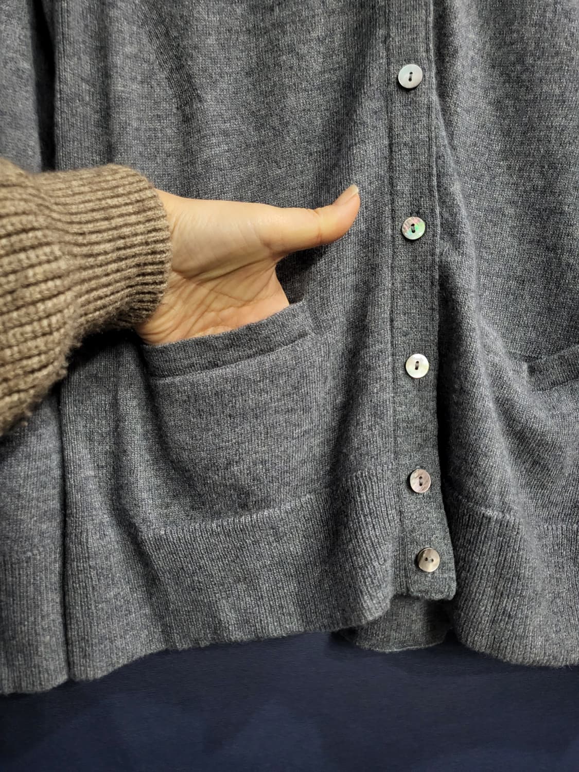 스튜디오 캐시미어100%가디건 상품이미지4