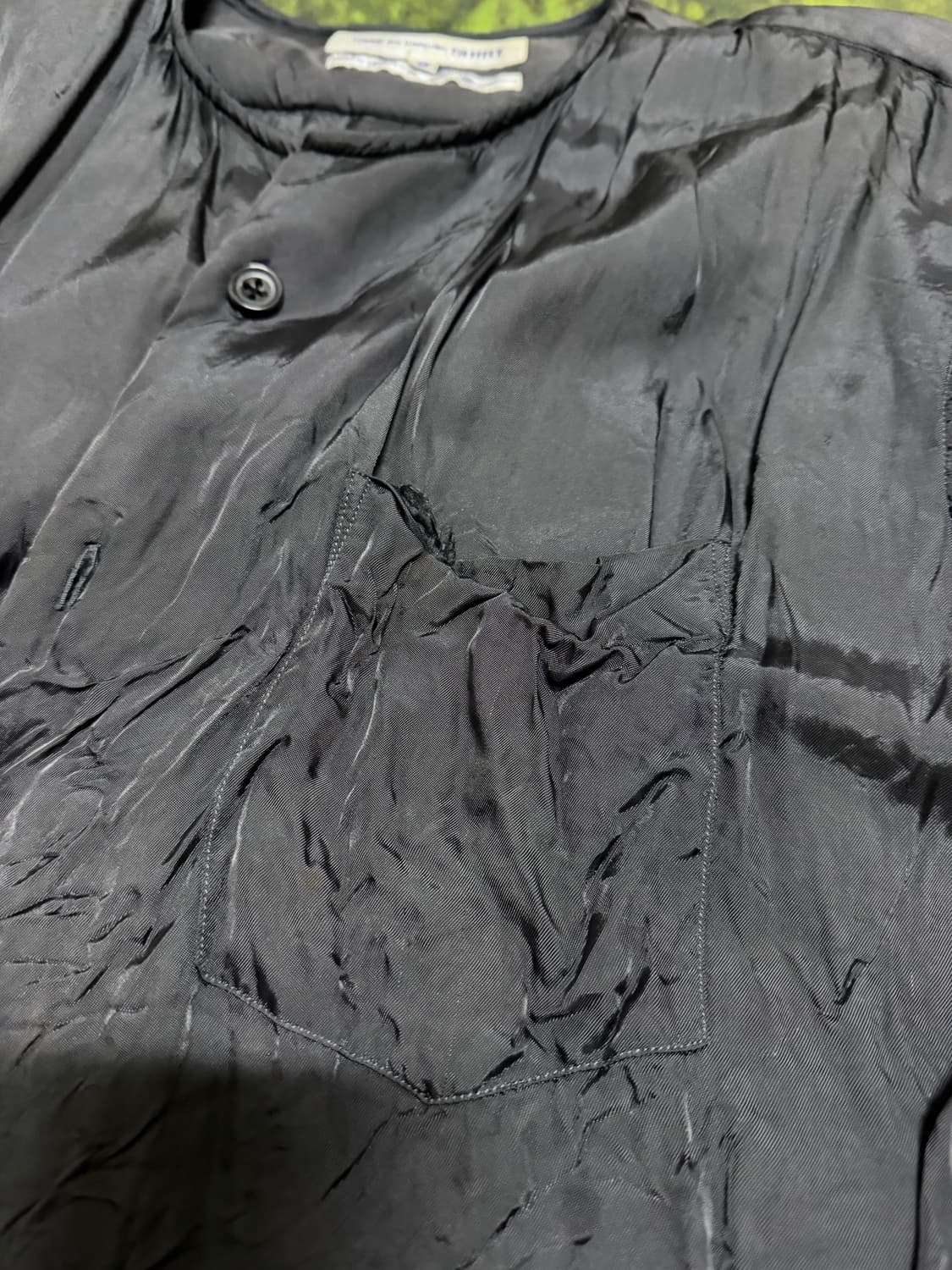 꼼데가르송 셔츠라인 패디드 실크 셔츠 상품이미지4